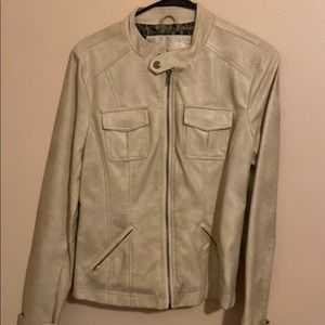 Tan Leather Coat